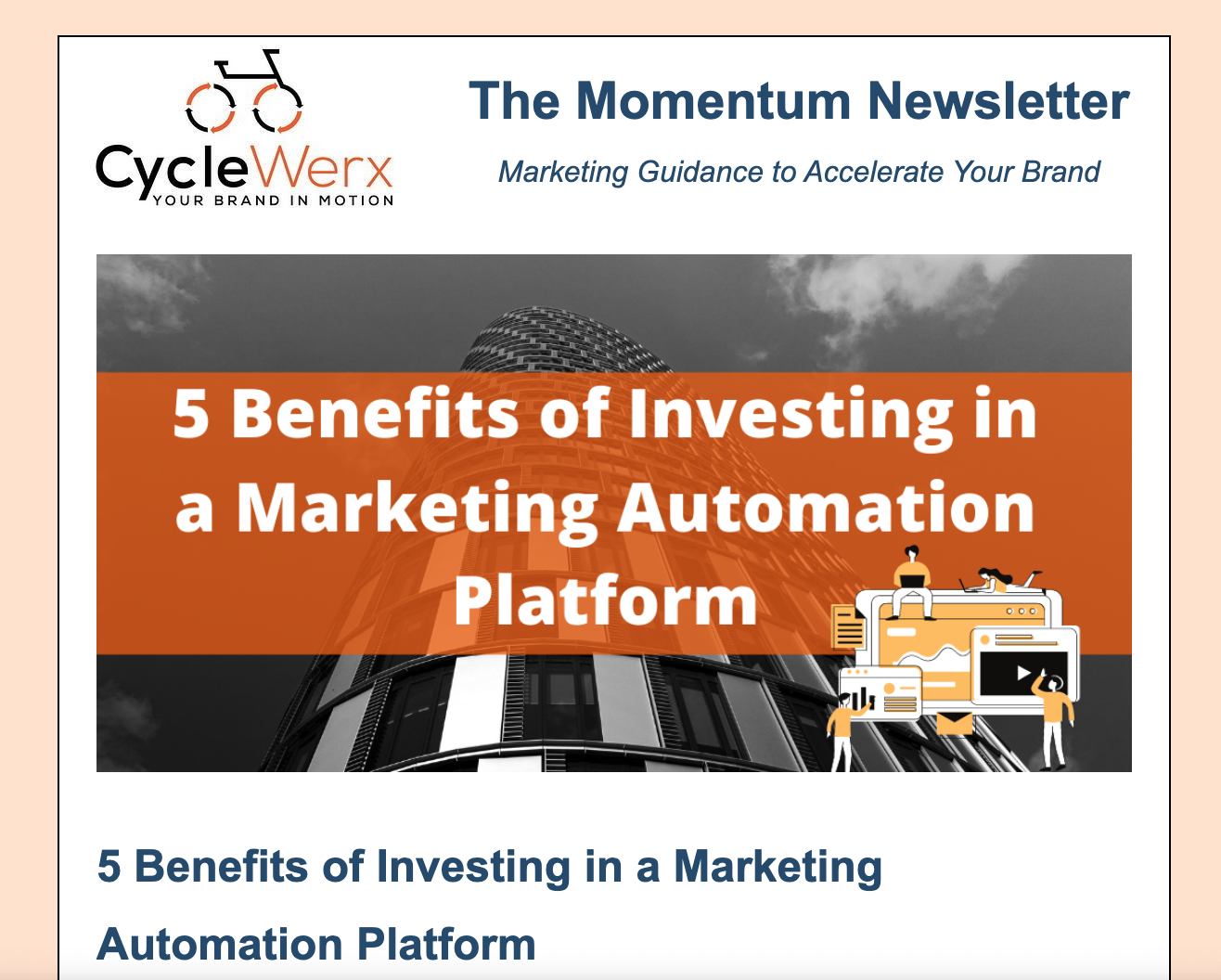 Momentum Newsletter Email Momentum Newsletter Email